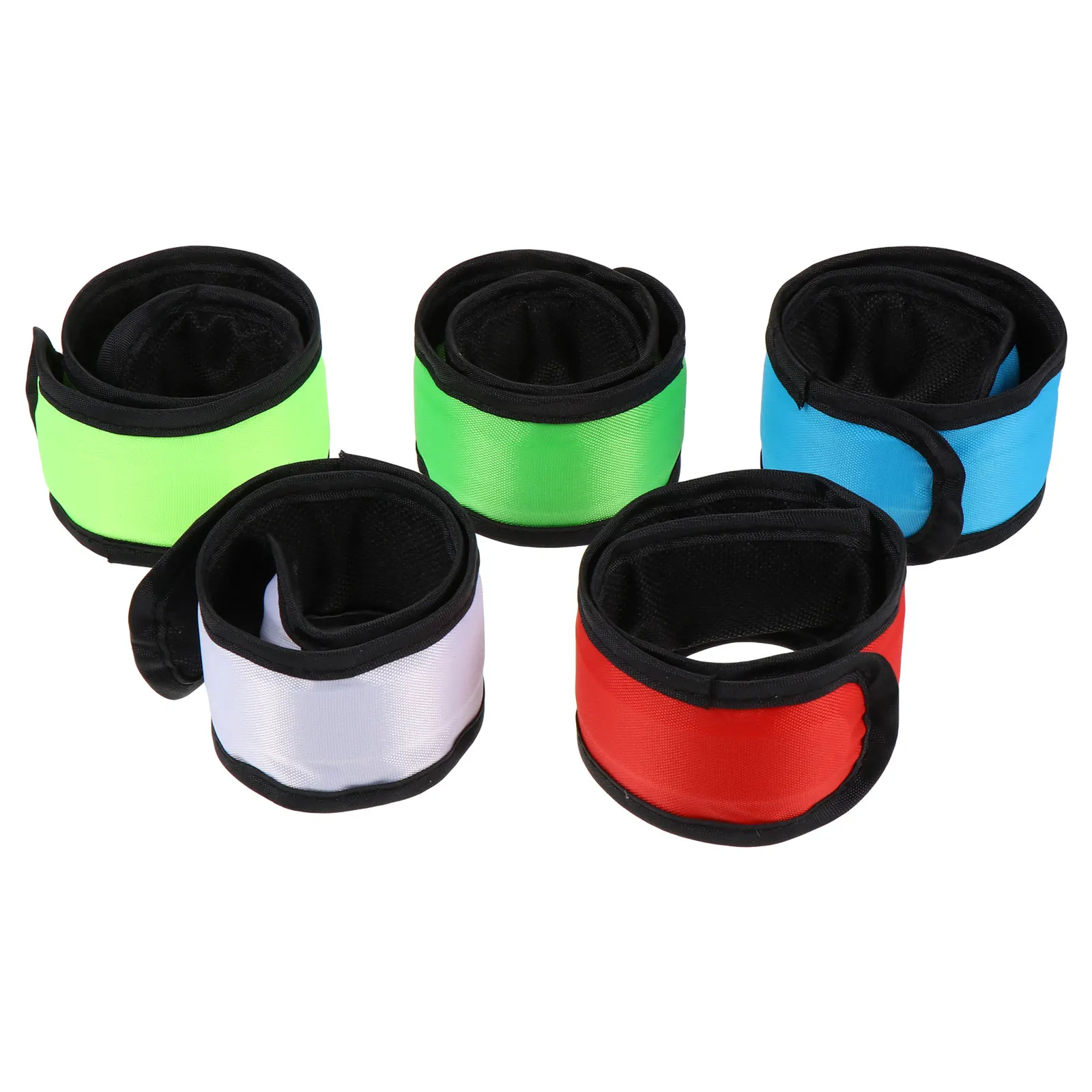 

5 Pcs Glowing Pat Ring Arm Strap Safety Lighting Belt Warning for Night Riding Reflective
