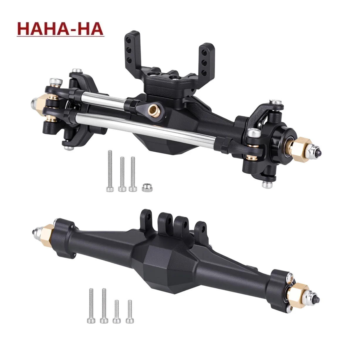 1 Set Plastic Front and Rear Complete Axles for 1/18 RC Car Crawler TRX4M Upgrade Parts Replacement
