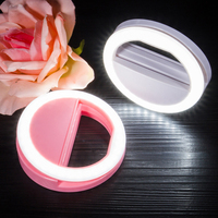 Mobile Phone Selfie Ring Clip Lens Light Lamp Led Bulbs Emergency Dry AAA Battery for Photo Camera Well Smartphone Beauty Will