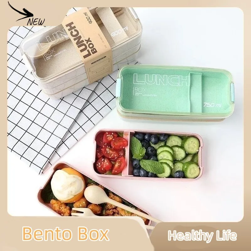 

Japanese Style Divided Lunch Box for Students, Perfect for Girls' HeartIntroducing our Japanese Style Lunch Box, specially desi