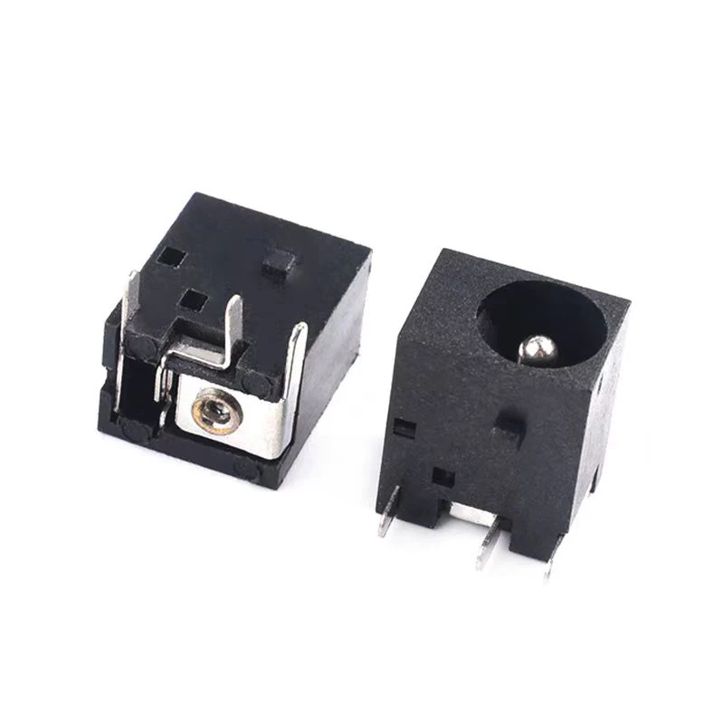 5PCS DC DC power socket female socket DC-044A 5.5*2.1/2.5mm all-copper laptop female socket 5-pin straight plug