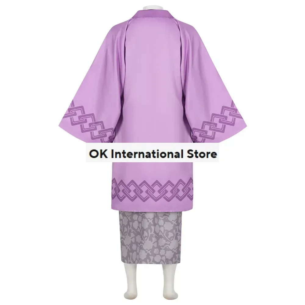 Costume de Cosplay Anime Kendazugawa Genya, Kimono Violet, Tenue de ixd'Halloween, Convention de Bande Dessinée S-2XL, Tenue pour Homme