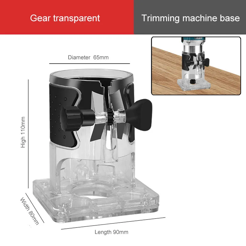 Adjustable Angle Trimming Slotting Gong Machine Engraving Complete Wood Routers Milling Base Protective 2024 New