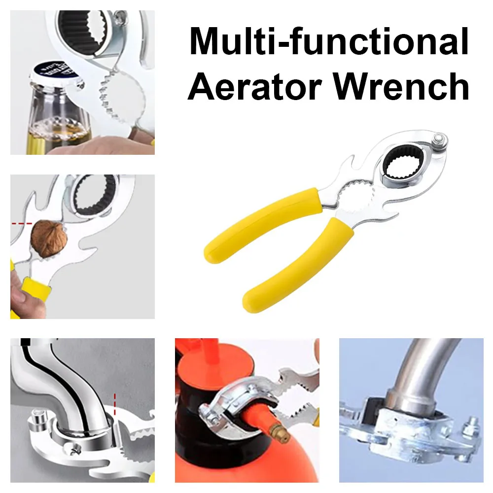 Faucet Aerator Removal Wrench Faucet Replacement Part Repair Spanner Repair Efficient Manual Tap Installation Tool Spanner 1pc