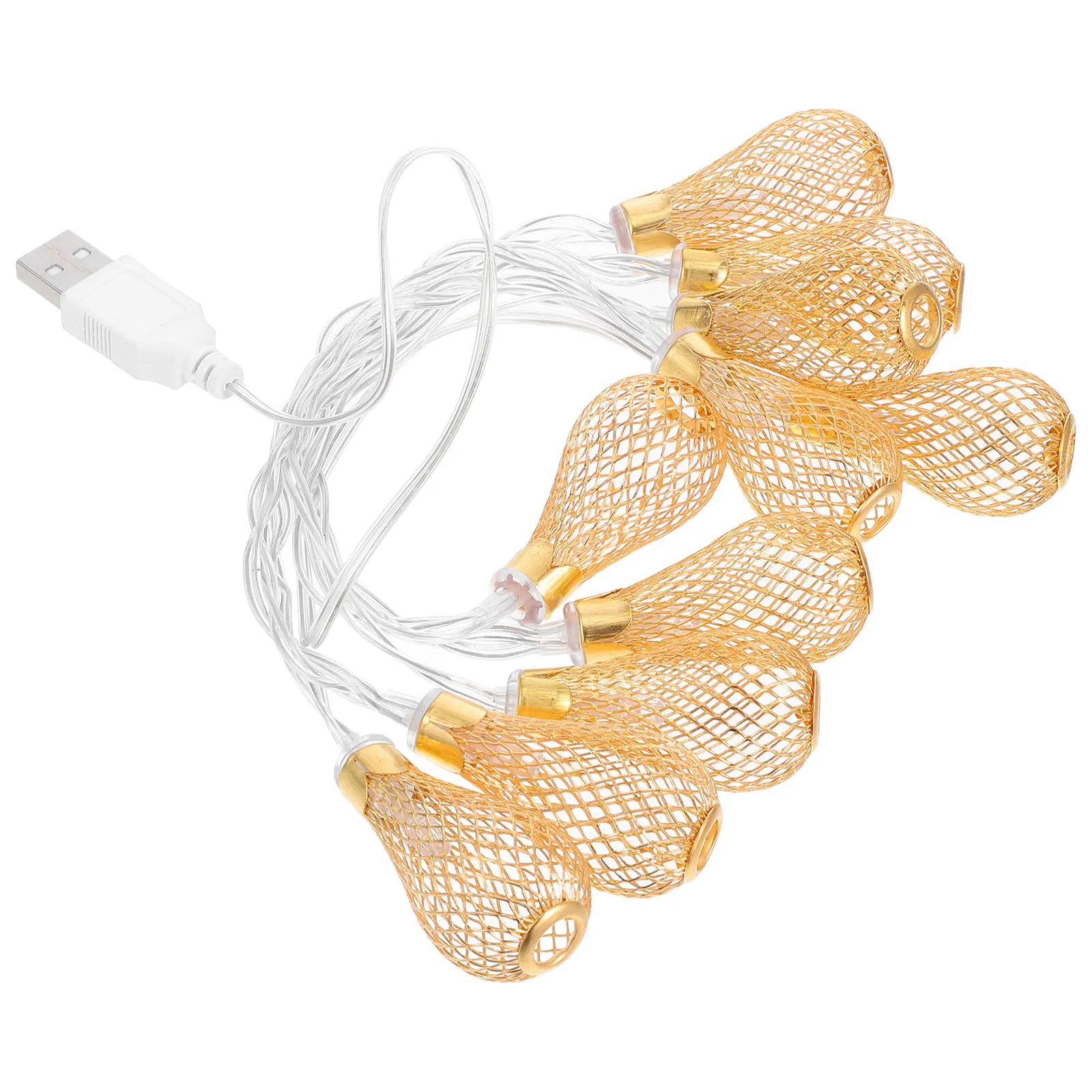 

Water Drop Shaped LED String Lights Bendable Wire Vintage Boho Decor for Indoor Hanging Bedroom Study Living Room Patio Garden