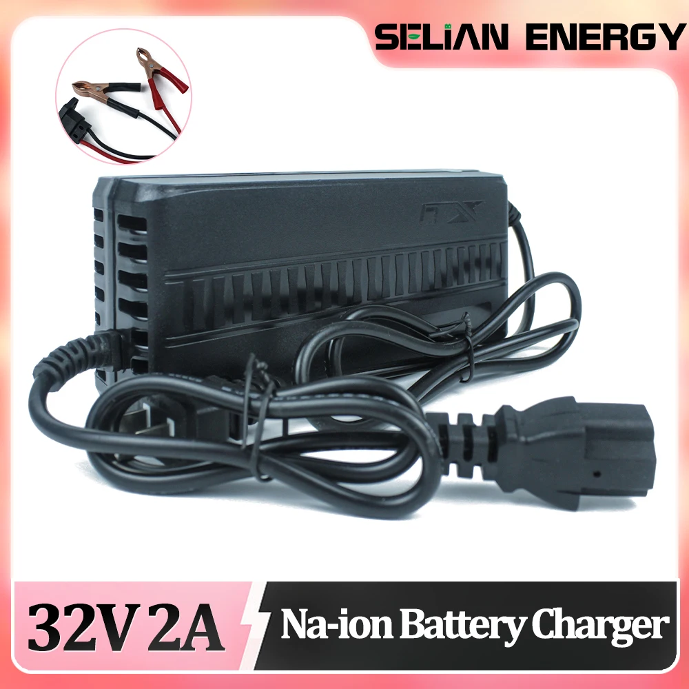 32V 2A SIB Sodium Battery Charger and for 8S 24V Sodium ion Cell NA ion Battery Pack Charger