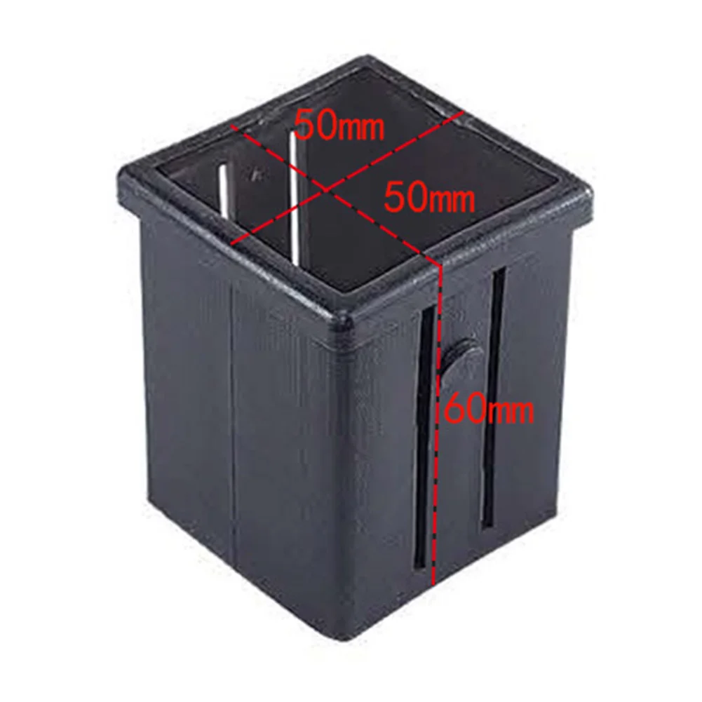 Easy To Use Plastic Square Tube Sleeve Fitness Equipment Accessories Good Toughness Various Specifications Black