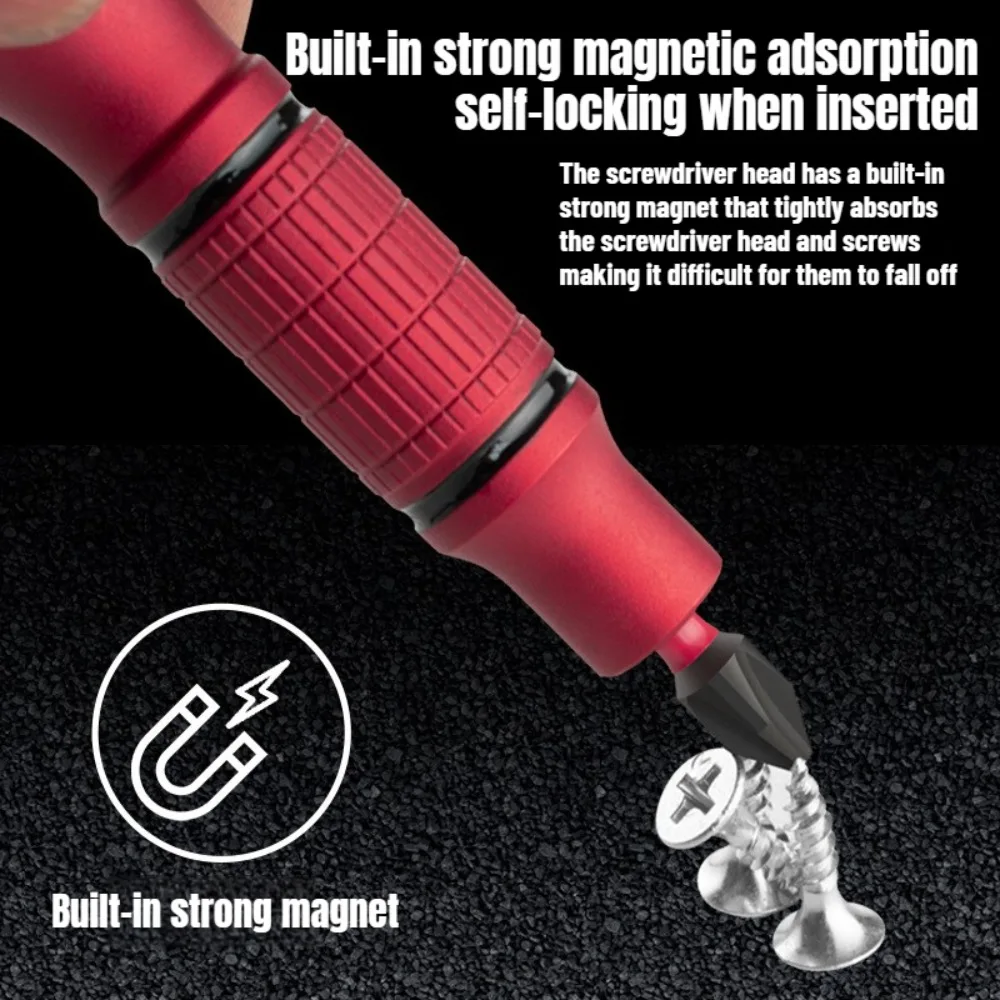 1-24PCS Präzision Aluminium Legierung Griff für Schaft 1/4 "Bits Komfortable Mini Schraubendreher 6,35mm Halter reparatur Werkzeuge Set S2 Bits – Detail 6