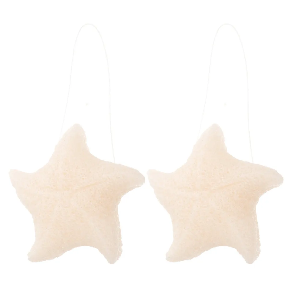 Baby Bath Sponge Exfoliating Star Shape Gentle Shower Scrubber Soft Newborn Body Loofah for Infant Bathing Bath Sponges for Kids