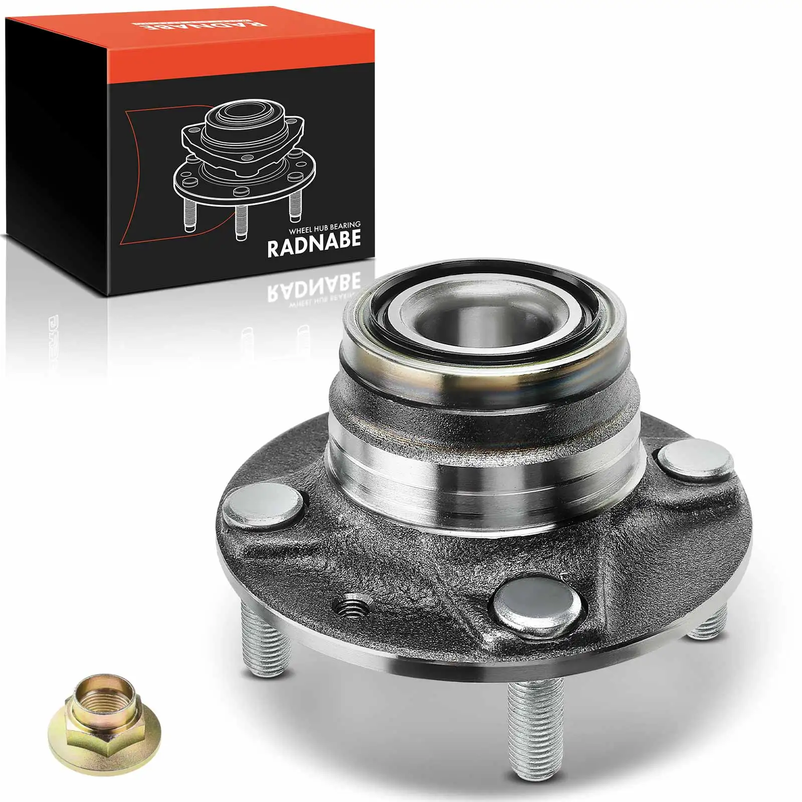 Frankberg 1x Wielnaaf Wiel Lager Set Vooras en Achteras voor Mazda 121 II III Demio MX-5 I 1.3L 1.2L 1990-2005 513152