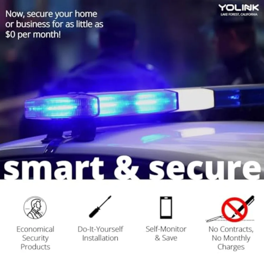 Outdoor security siren and smart alarm controller kit outdoor view