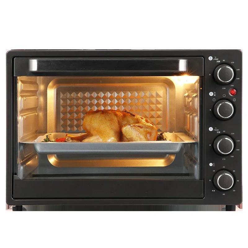 

40L Electric Oven Multifunctional Big Capacity Pizza Bread Toaster Barbecue Cake Baking Oven Breakfast Machine Four Layers 220V