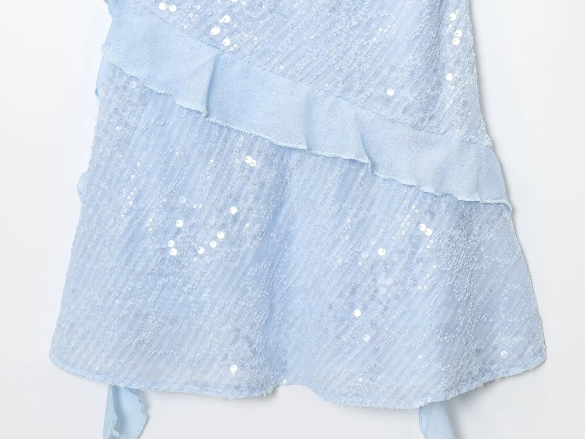 Kondala chique verão em camadas elegante mulher vestidos moda 2025 drapeado camisola mini vestidos sexy lantejoulas feminino magro vestidos