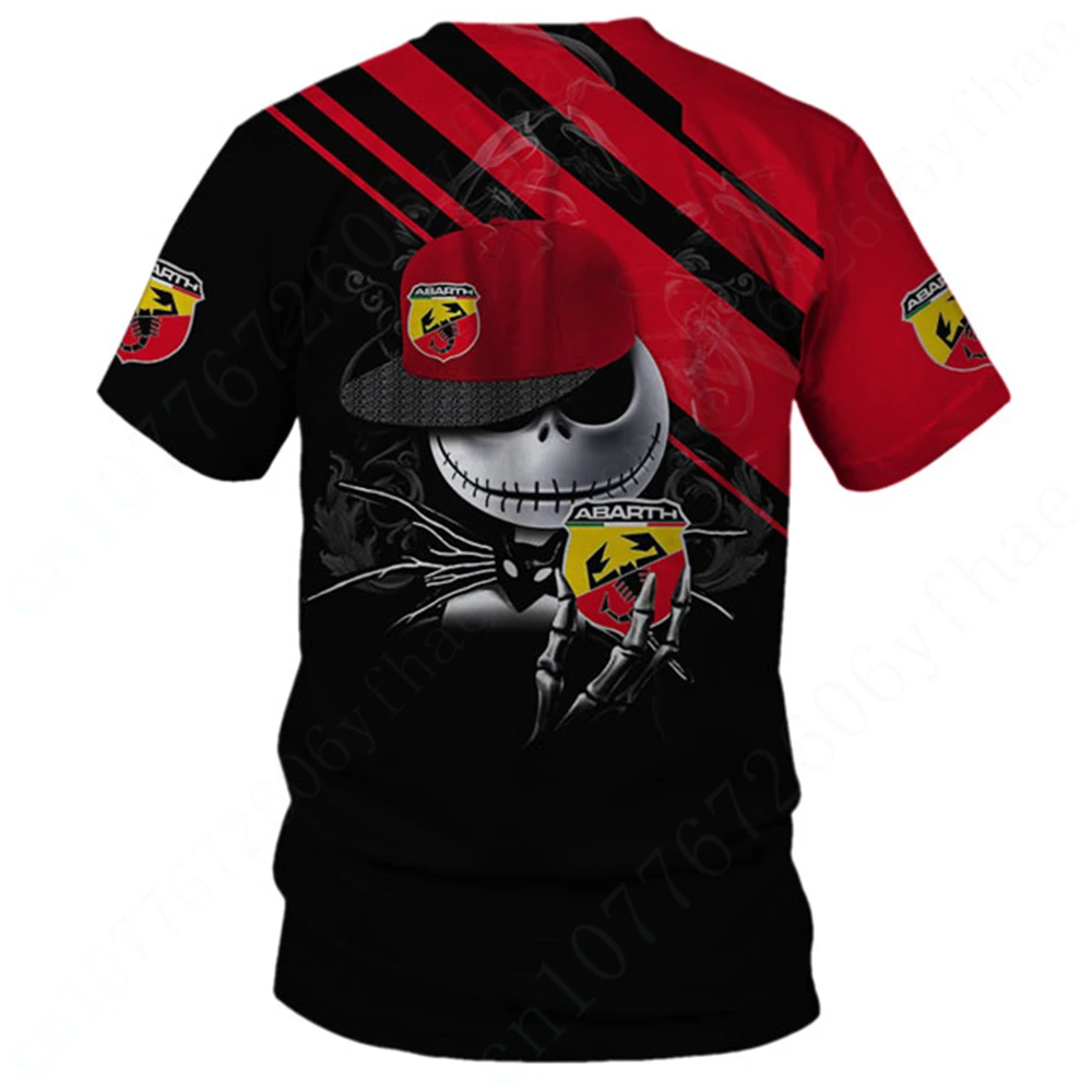 Homens e mulheres Abarth Anime Camiseta extragrande, secagem rápida, blusa de manga curta, roupas casuais, unissex, Harajuku