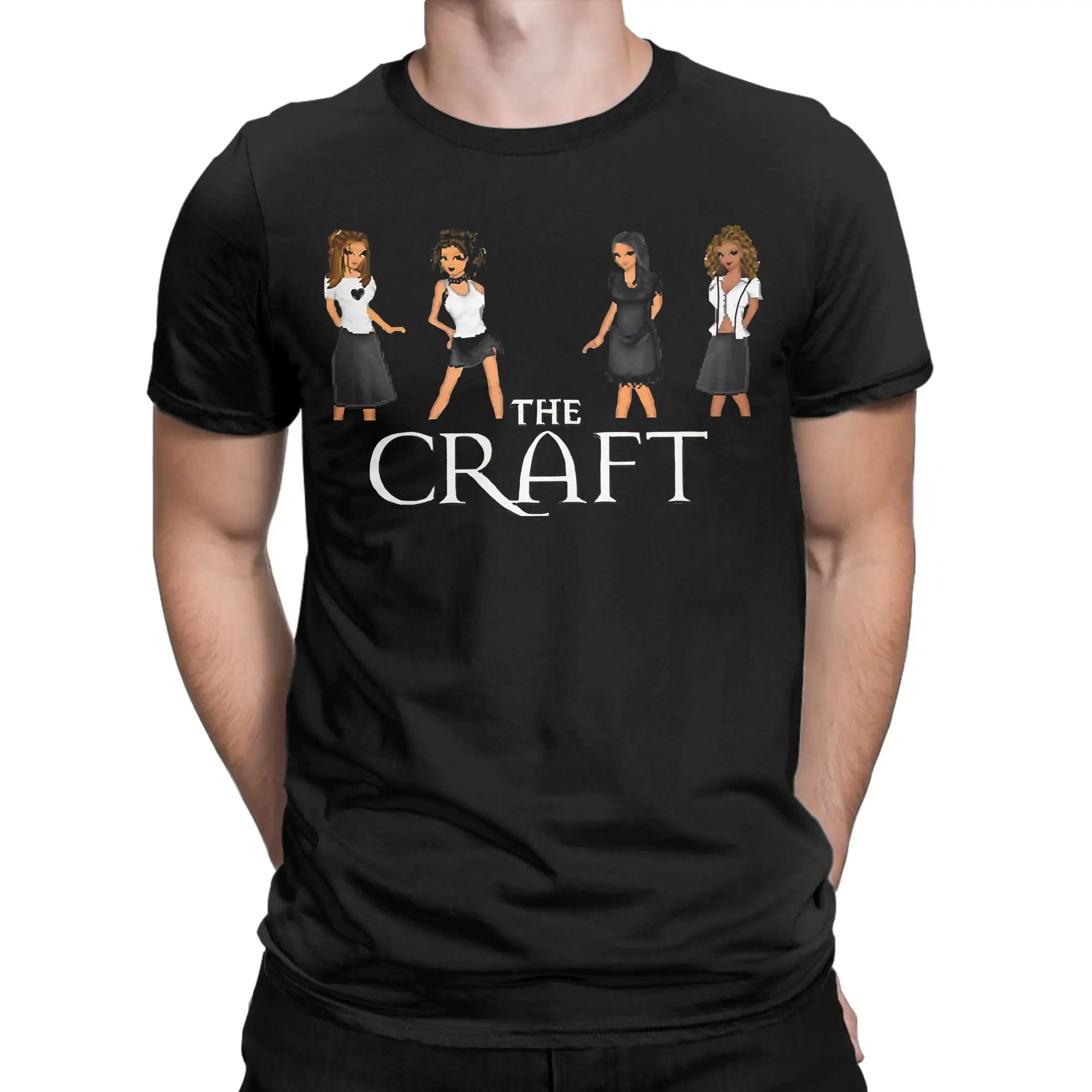 Music Retro The Craft Enlarged Pure Cotton T Shirt For Man Beach T Shirts Breathable Hipster Tees Big Size Hot Sale Clothing