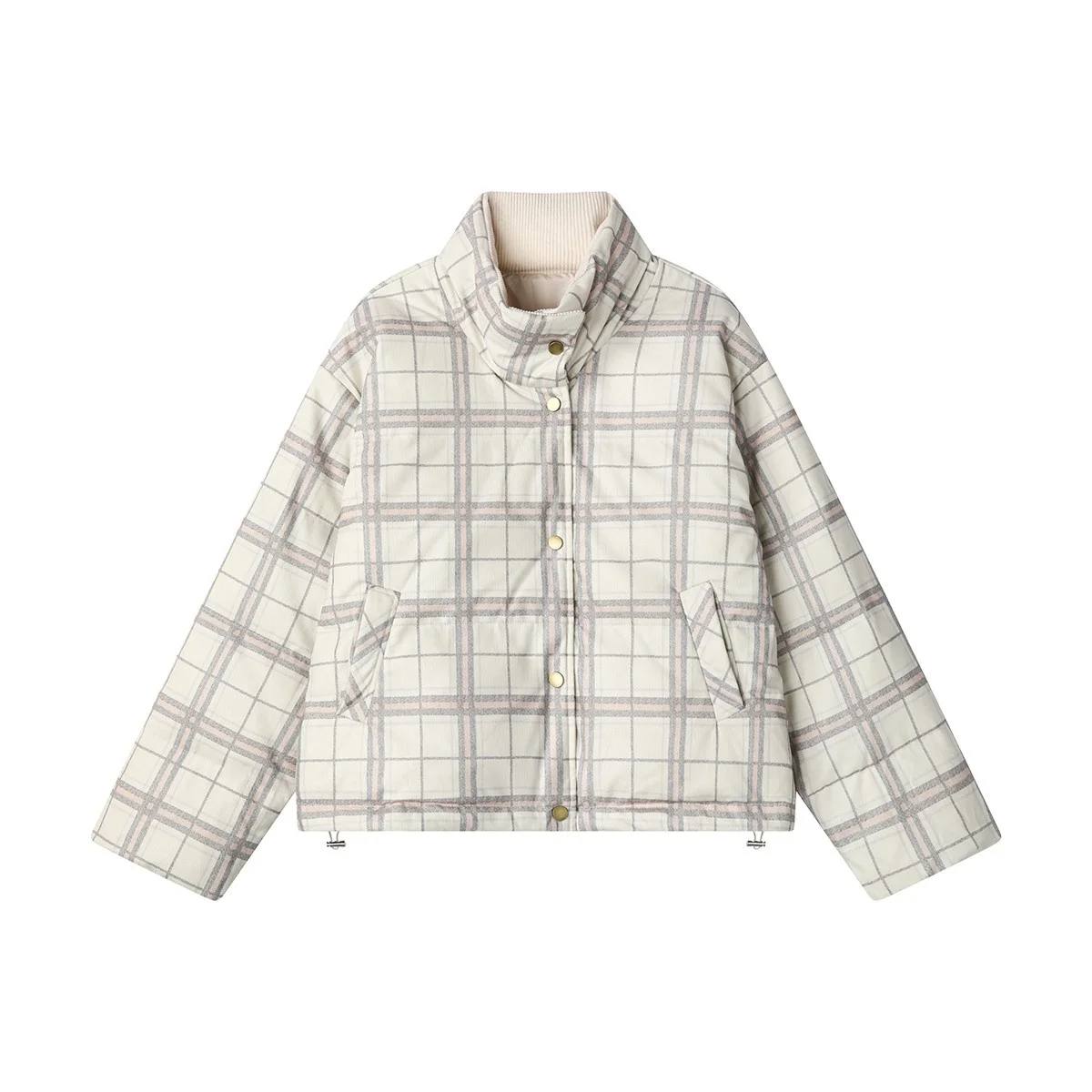 

2025 зимнее женское пуховое пальто на 90% пуховик, дизайнерская стеганая куртка в клетку, винтажная утолщенная парка, модная парка большого размера