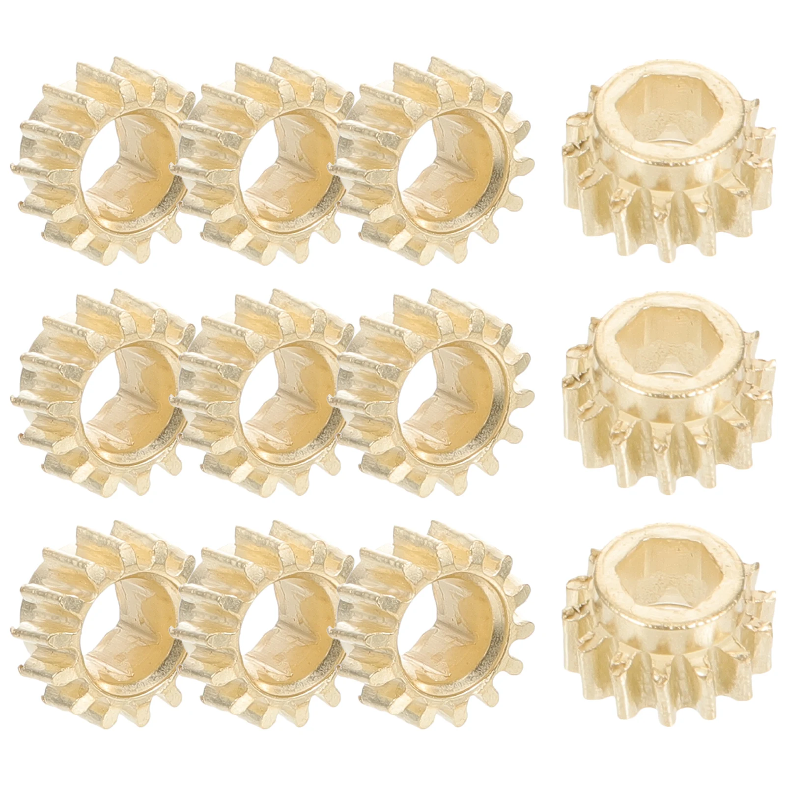 

12 Pcs Guitar String Pegs Tuning Head Gears Hexagonal Hole 1 14 Ratio Metal Material Durable Bass Electric Acoustic Replacement