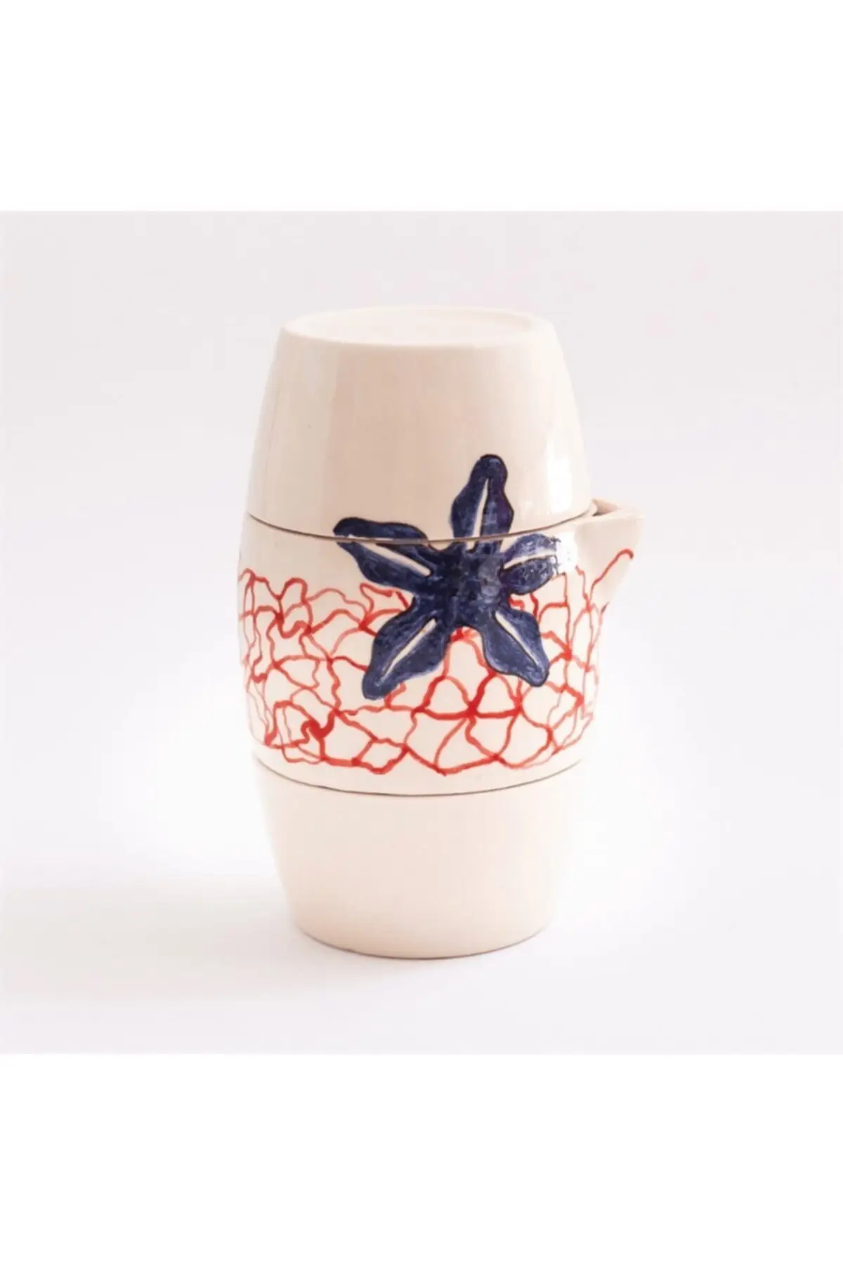 Wugu Ceramic Teapot Travel Set-Sea Star