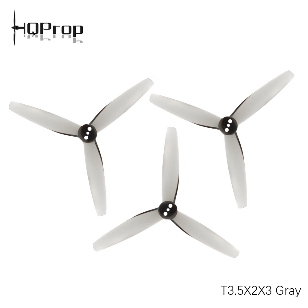 4PCS/20PCS/40PCS HQProp T3.5X2X3 Grey Poly Carbonate 3.5 inch 3 blades Propeller for Brushless Motor FPV Racing RC Drone Parts