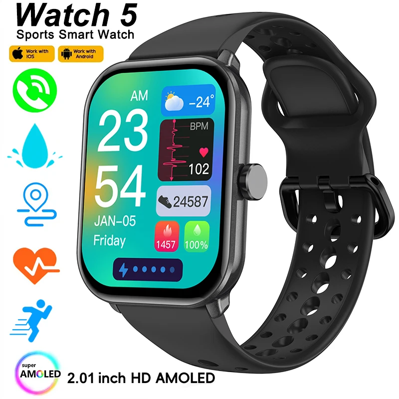 Unisex Waterproof Sports Smart Watch