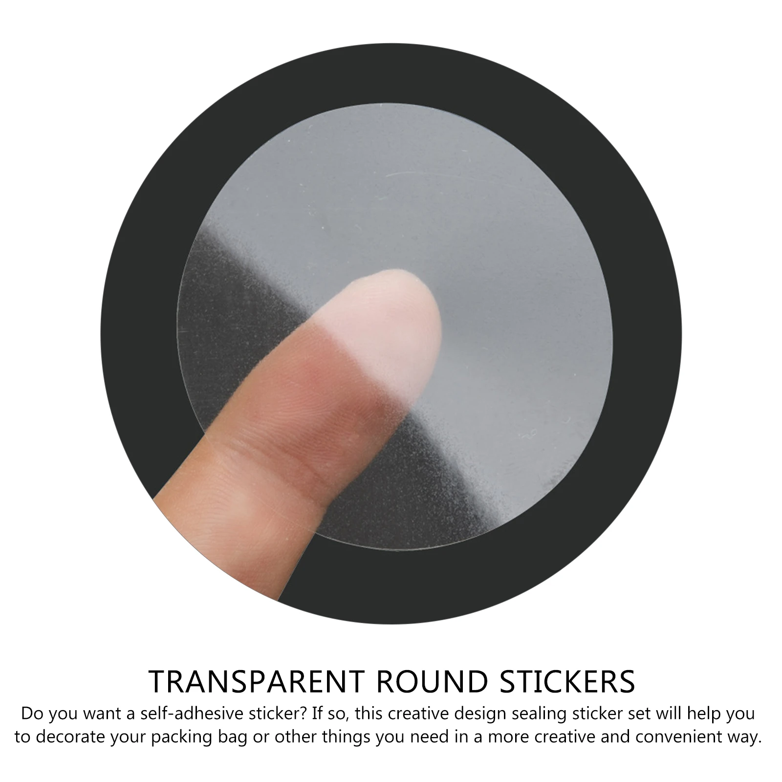 

10000pcs Clear Sticker Labels Transparent Self Adhesive Stickers Seal Food Packaging Biscuit DIY Notebooks Envelope Tab