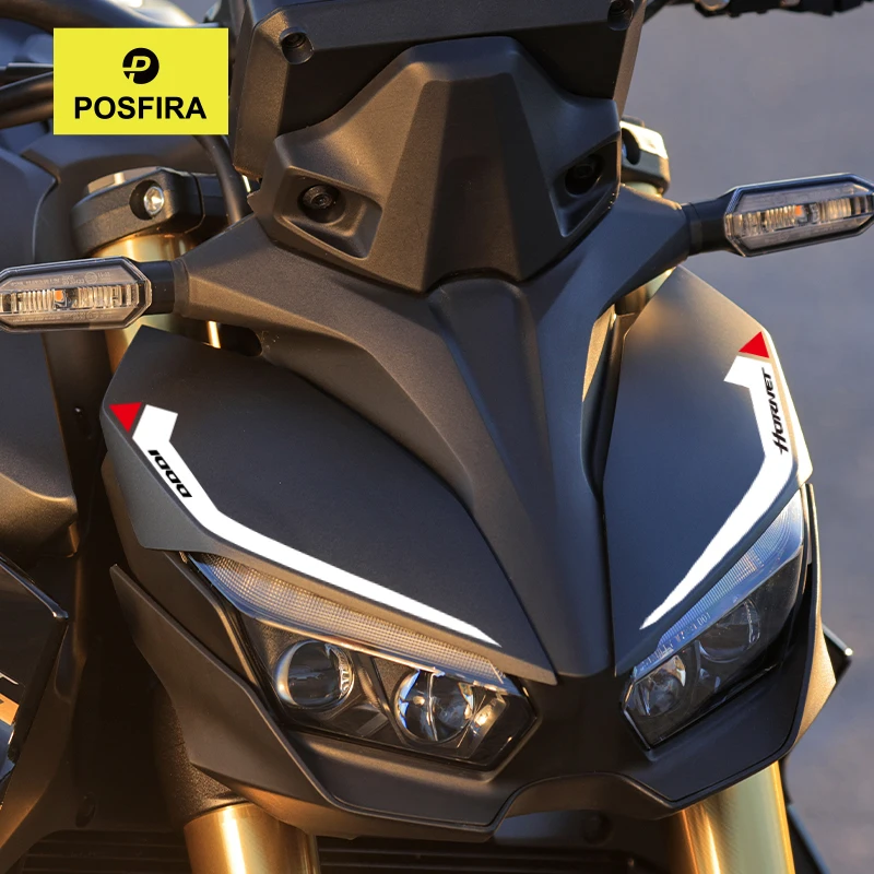 

POSFIRA наклейка на фару мотоцикла, виниловые наклейки для Honda CB1000 Hornet CB 1000 SP 2025, украшения для головы, аксессуары