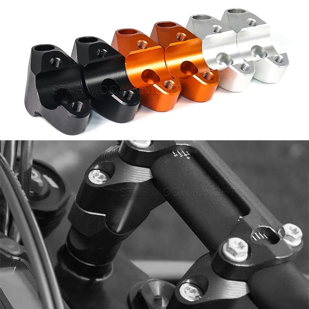 Motorcycle Accessories Handlebar Riser Drag Handle Bar Clamp Extend Adapter For Duke R 690 For Duke 790 For Duke / R 890 2016 -