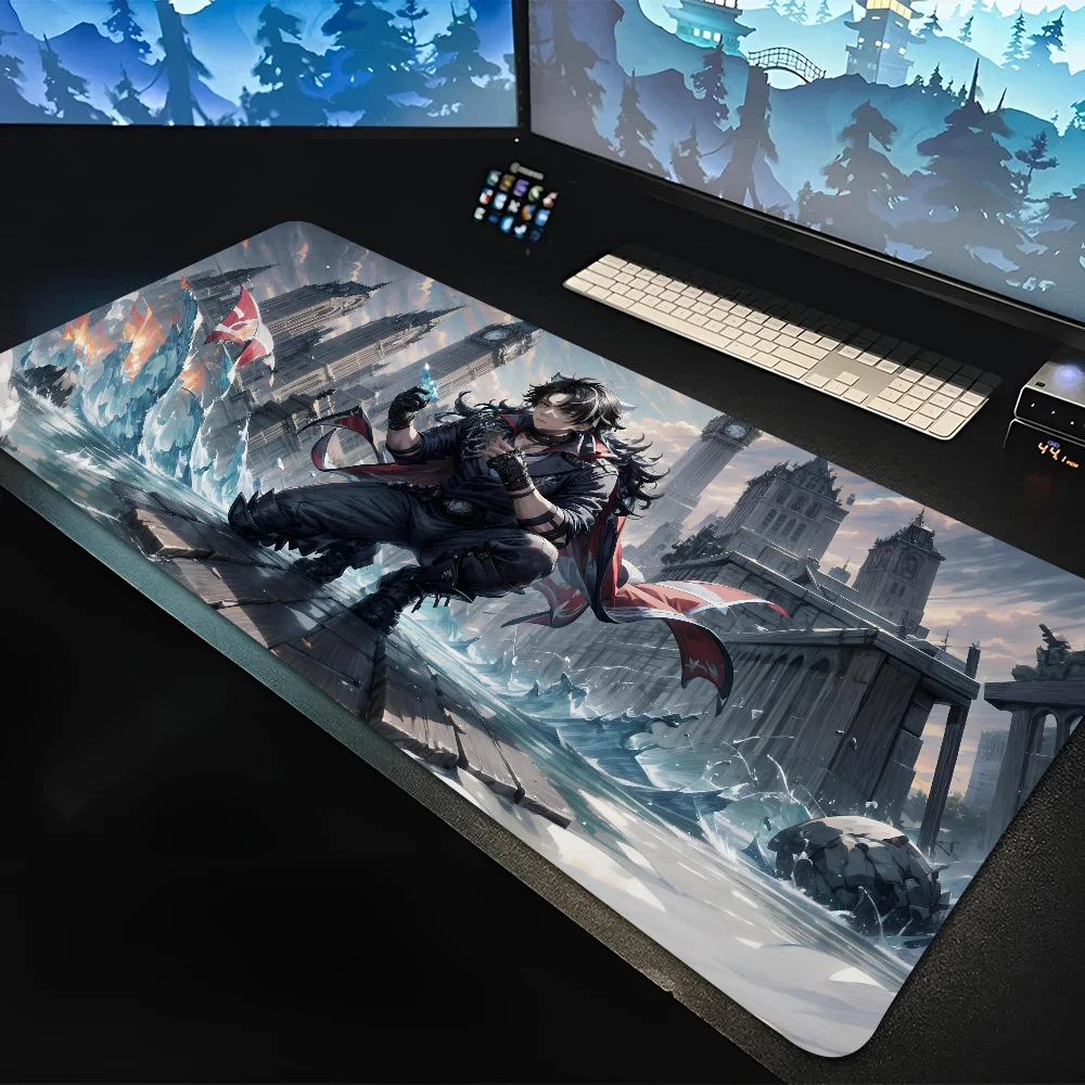 

1PC Popular Game G-Genshin Impact W-Wriothesley Non-slip Mouse Pad Office Computers Laptops E-sports Game Desk Mats XXL Keyboard