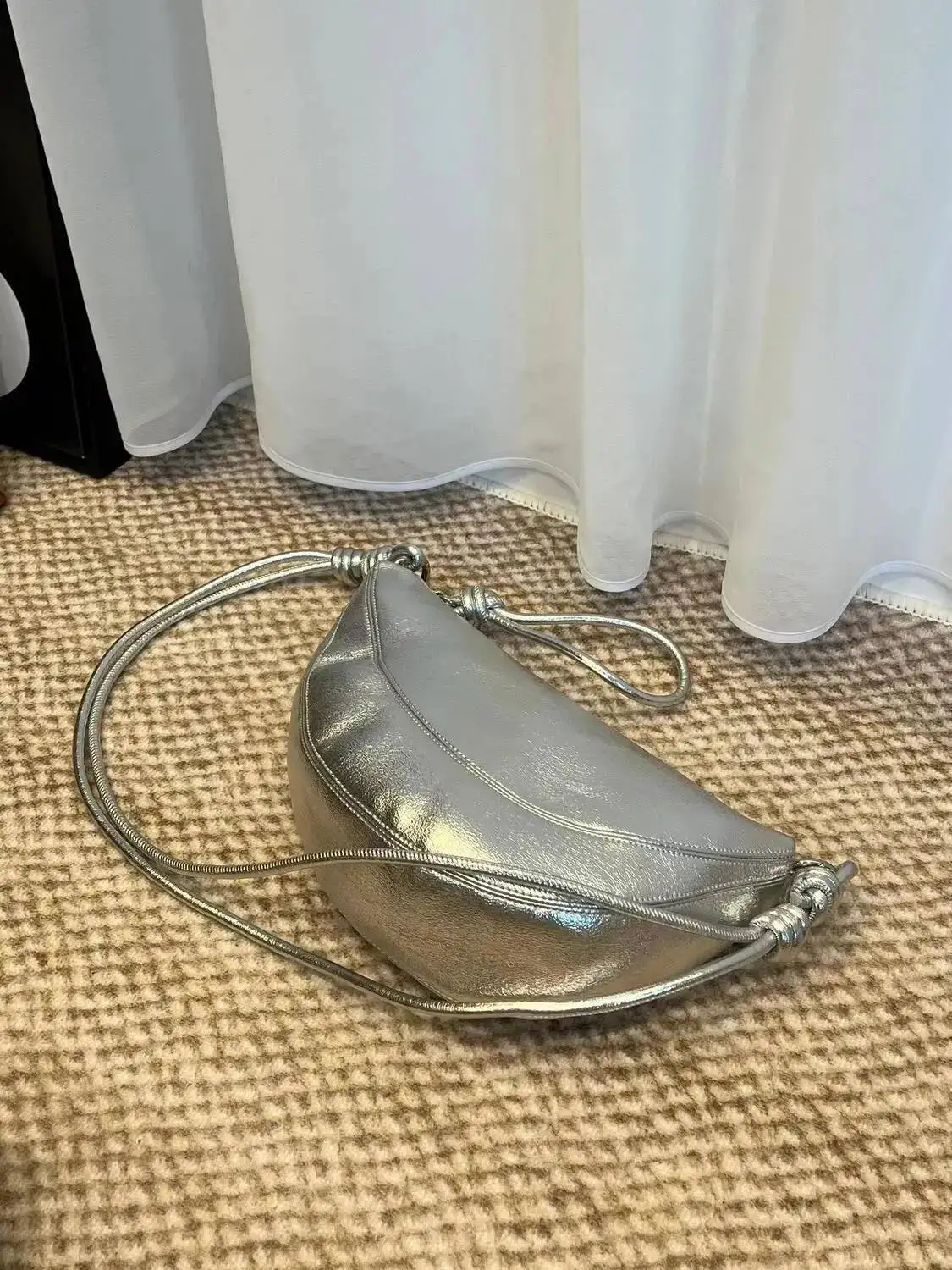 Bloom Retro Sier Hobos Women High Street Pu Leather Casual Crossbody Bags Ladies Vintage Messenger Bag Purse 2025 Summer