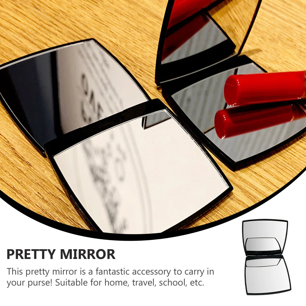 Double Sided Makeup Mirror Handheld Compact Small Purse Travel Vanity Pocket Fold