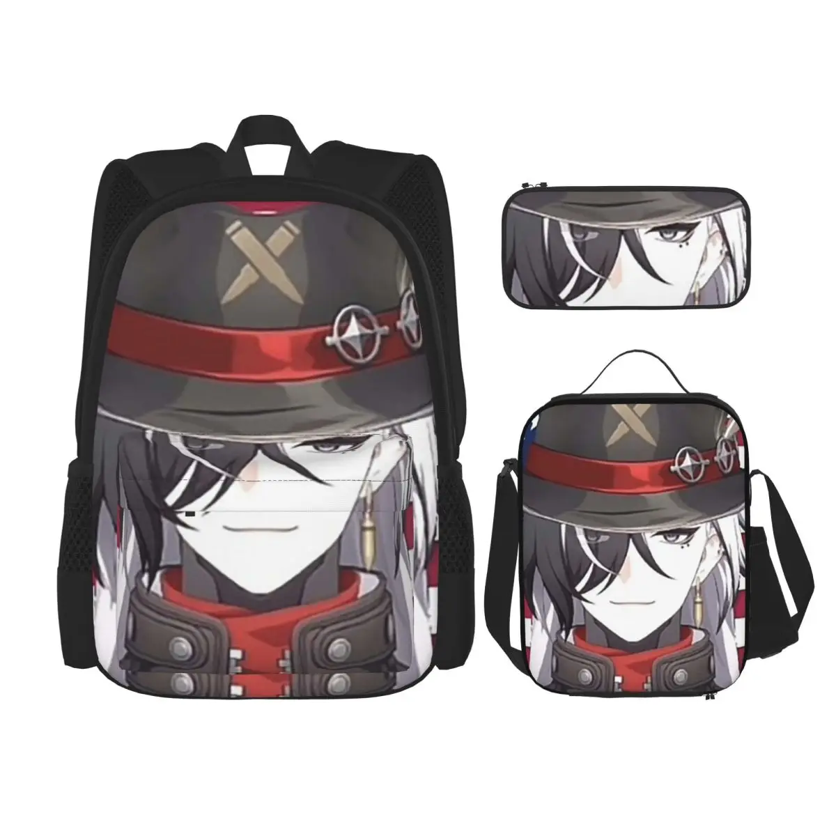 

Boothill Backpacks Boys Girls Bookbag Students School Bags Kids Rucksack Lunch Bag Pen Bag Three-Piece Set
