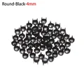 Black-Round 4mm
