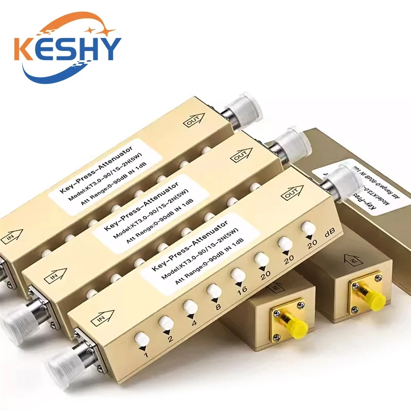 2W/5W SMA N Attenuator Coaxial Fixed RF Signal Adjustable High Power Attenuator Connector SMA/N Type 10/30-90DB 0-6G Adapter