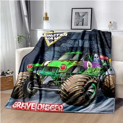 Monster Jam Grave Digger Truck Hot Wheels Sofa Blanket Lightweight Warm Insulation Blanket Bed Office Car knee padsThrow Blanket