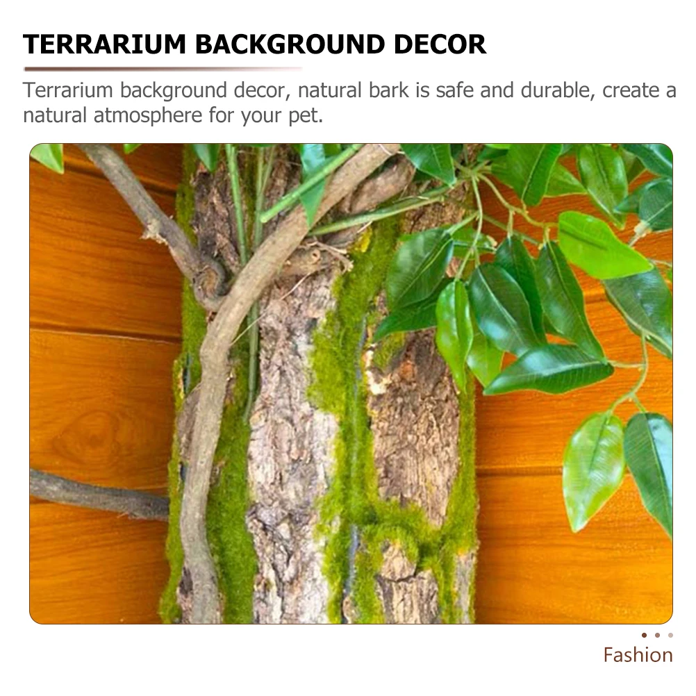 

Cork Bark Terrarium Decor 30x50cm Reptile Climbing Background Wall Accessories For Snakes Lizards Pet Habitat Platform