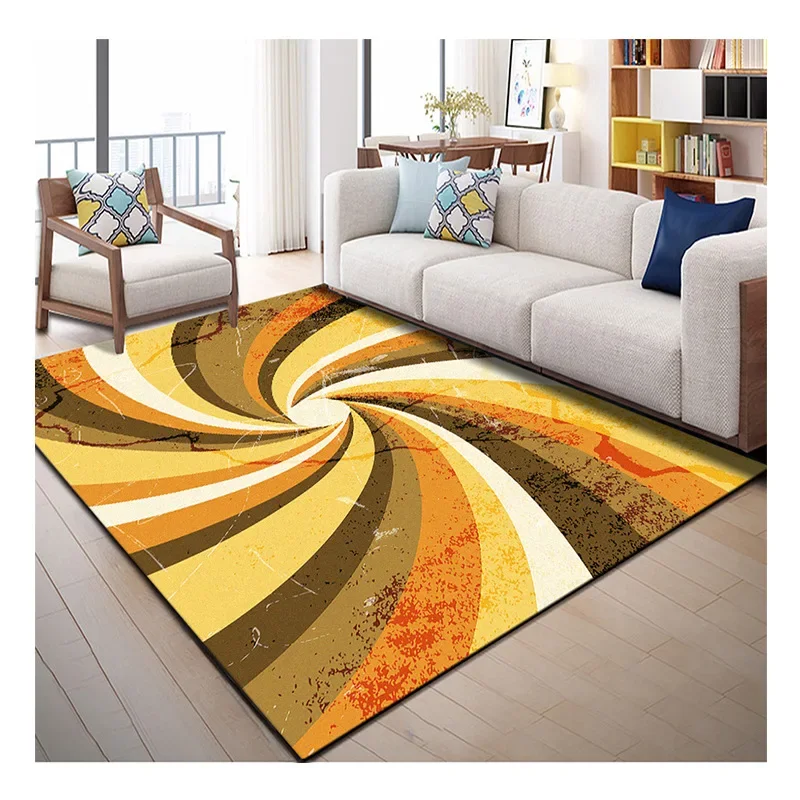 

Whirlpool and Ink Print Carpet Geometric Abstract Light Luxury 3D Floor Mat Modern Minimalist Carpet Foot Mat Bedroom Living Roo