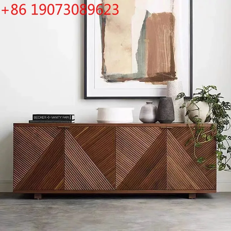 خزانة تلفزيون أرضية فرنسية حديثة وبسيطة لتخزين الأفلام والتلفزيون خزانة تلفزيون أوروبية قديمة #1