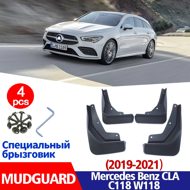 

Mudflaps FOR Mercedes Benz CLA W118 C118 2019-2022 Mudguards Fender Mud Flap Guard Splash Fenders Car Accessories Auto Styline