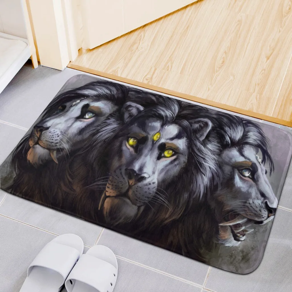 

Carpet Floor Mat Nordic Style Home Doormat Bathroom-Toilet Mats Bedroom Animal Lion Hotel Decor Mat Alfombra Rug