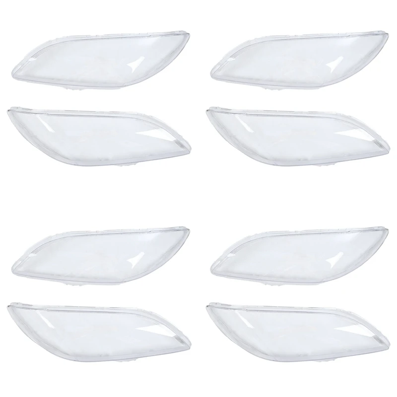 4 Pair Car Left & Right Front Headlight Cover Waterproof Clear Headlight Lens Shell Cover, For Mazda 3 2006-2012