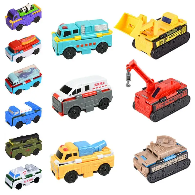 

Anti-Reverse Toy Car Preschoolers Boys Girls Toy Vehicles to Increase Parent-Child Interaction Kids Transformable Mini Toy Cars