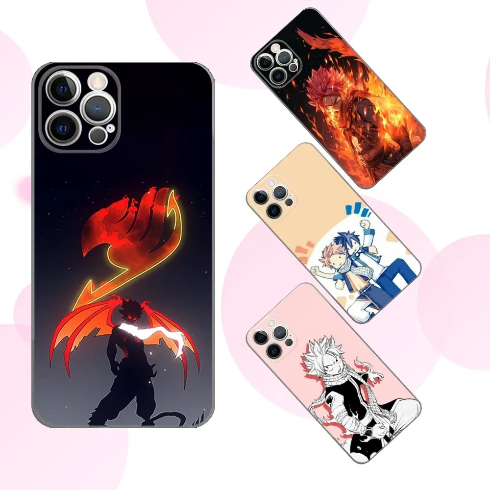 

F-Fairy Tail Anime N-Natsu Phone Case For iPhone 16e,16,15,14,13,12,11 Plus,Pro,Max,XR,XS,X,Plus,SE,Mini Transparent Soft Cover