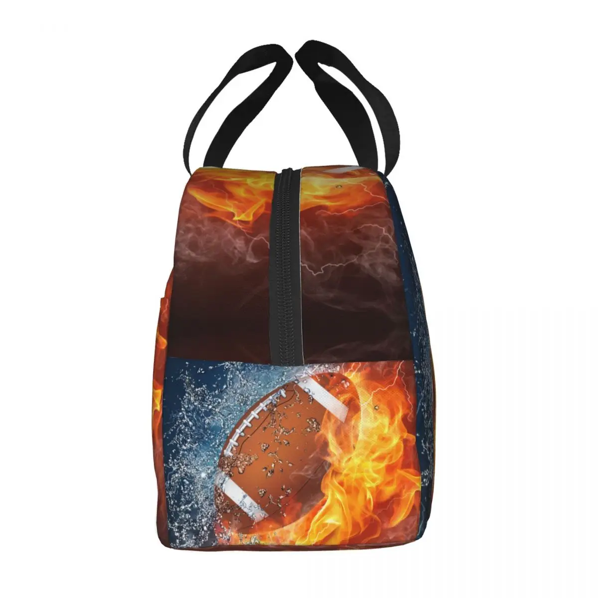 Rugby Baseball Football Basketball Pattern Lunch Bag Women Cooler Thermal Insulated Lunch Container Box  Picnic Food Tote Bags