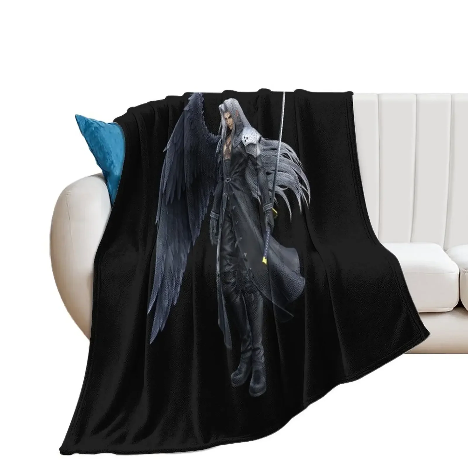 Sephiroth Smash Render Essential T-Shirt Throw Blanket Heavy Decorative Beds Blankets