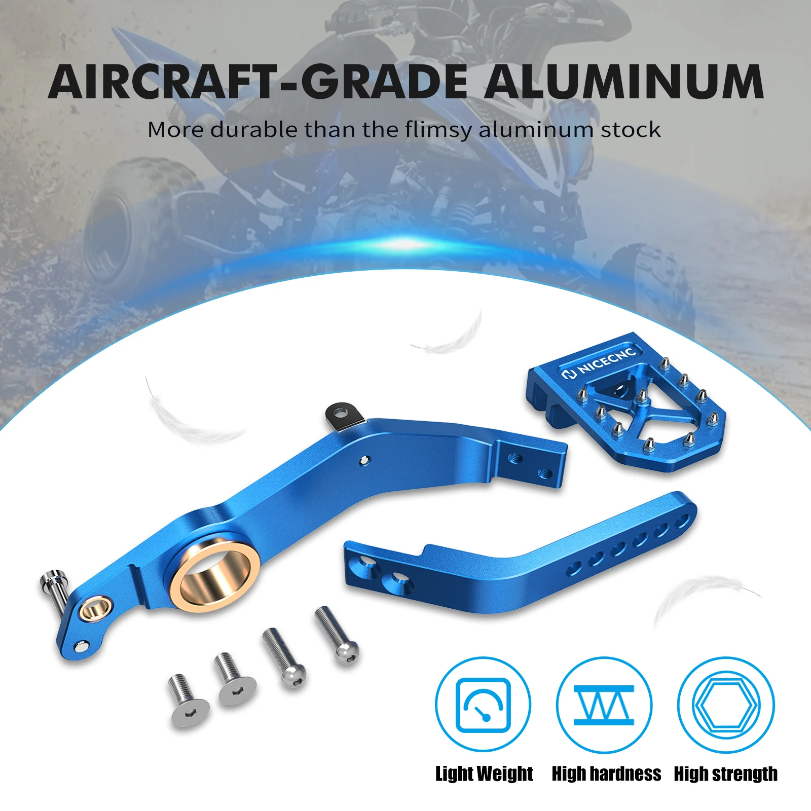 لياماها رابتور 700R 700 الخلفية بدال فرامل رافعة رابتور 700 2013-2023 700R SE 2014-23 الترابية الطريق ATV اكسسوارات أحمر أسود أزرق