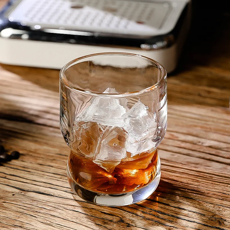 Stylish Glass Cup for Home Creative Iced Americano Coffee Juice Drinking High Value