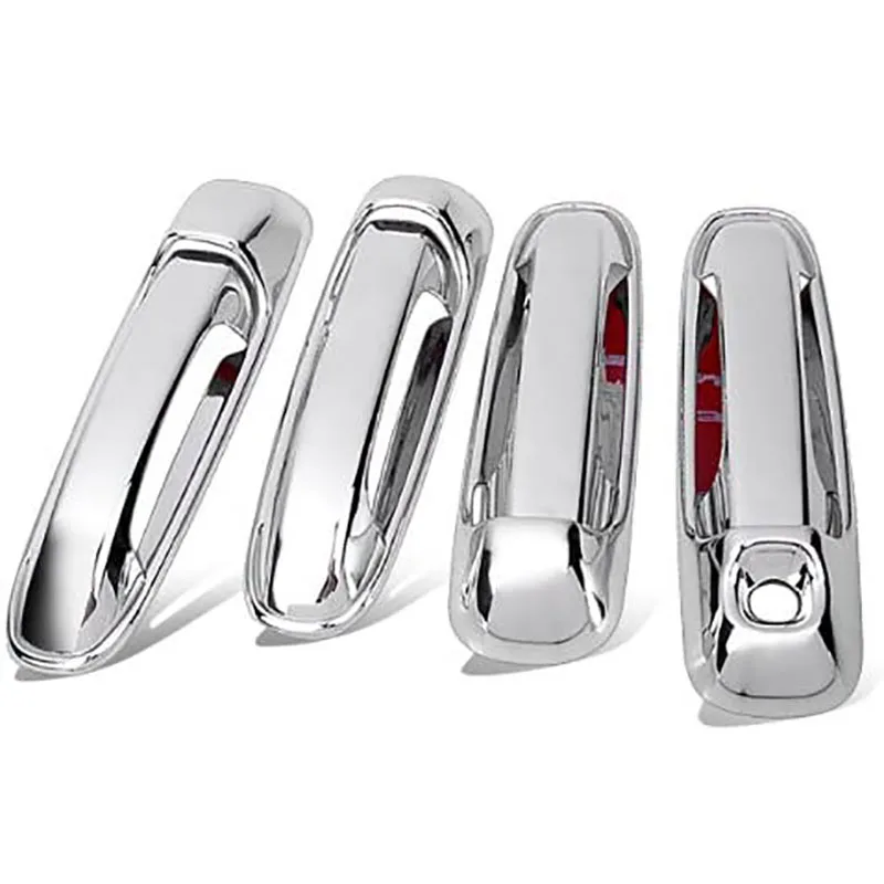 N29R_8Pcs ABS Chrome 4 Door Outside Handle Cover for Dodge Ram 1500 2500