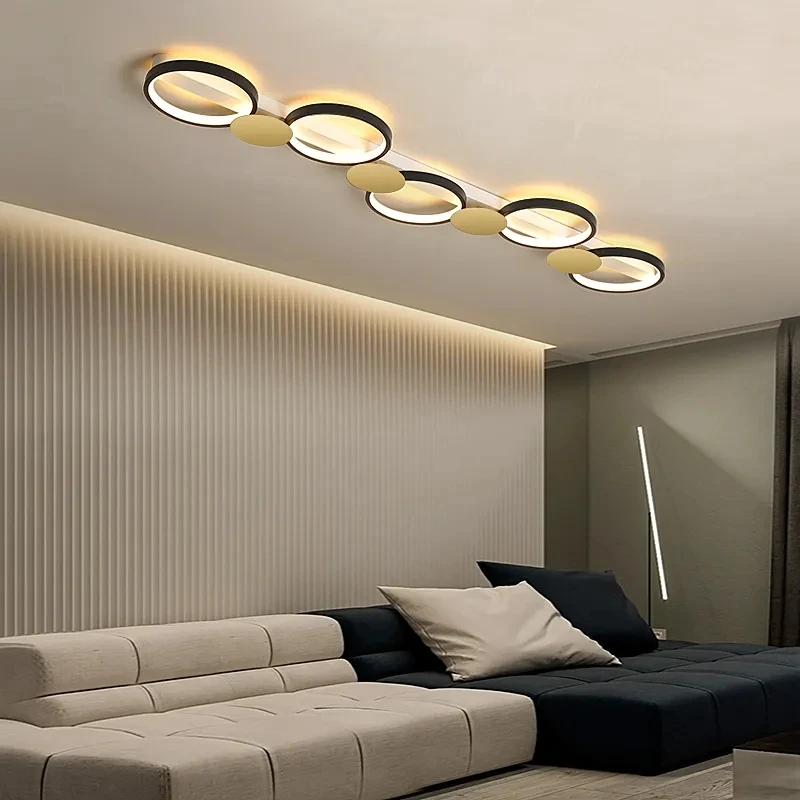 

Nordic LED Ceiling Lamp Black Gold Chandelier Balcony Corridor Lamp Bedroom Ceiling Lights Living Room Lamp Restaurant Lighting