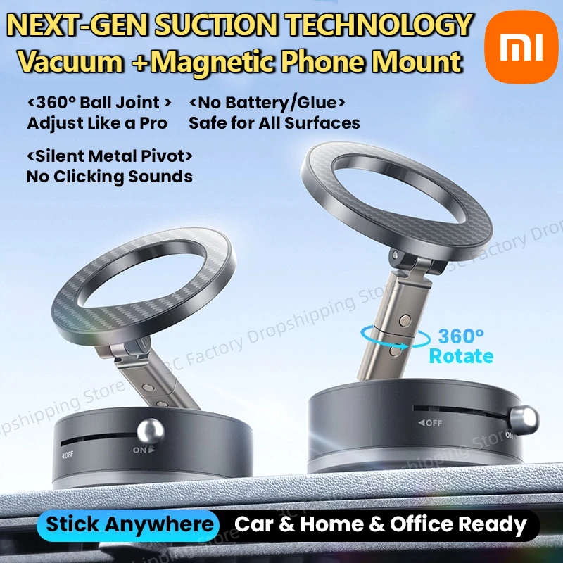 

Xiaomi Phone Holder With 360 Degree Rotation Foldable Multifunctional Suction Cup Desktop Pad Live Streaming Phone Holder 2025