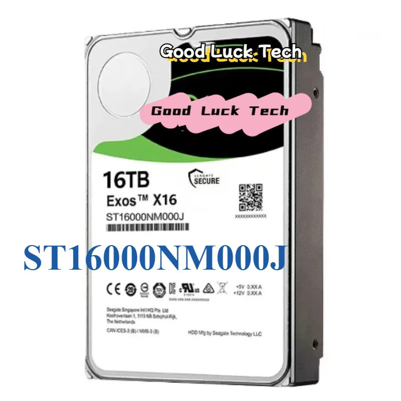 ST16000NM000J for Sea-gate 16TB HDD Enterprise Hard Drive 256MB 7200RPM SATA Interface Galaxy Exos X18 Series